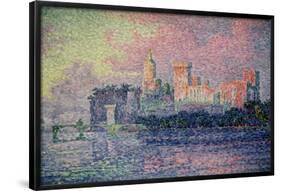 The Chateau des Papes, Avignon, 1900 . 73,5x92,5. Oil on canvas. PAUL SIGNAC. MUSEE D'ORSAY, FRANCE-Paul SIGNAC-Framed Poster