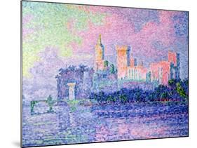The Chateau des Papes, Avignon, 1900-Paul Signac-Mounted Giclee Print