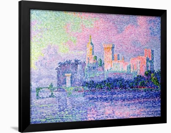 The Chateau des Papes, Avignon, 1900-Paul Signac-Framed Giclee Print