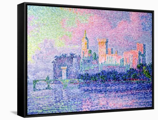 The Chateau des Papes, Avignon, 1900-Paul Signac-Framed Stretched Canvas