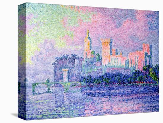 The Chateau des Papes, Avignon, 1900-Paul Signac-Stretched Canvas