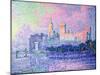 The Chateau des Papes, Avignon, 1900-Paul Signac-Mounted Giclee Print