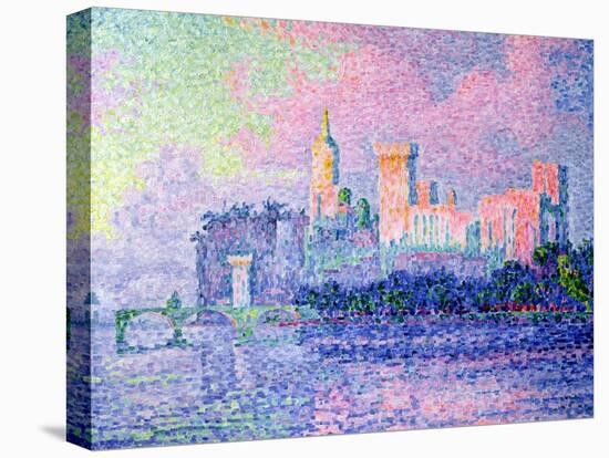 The Chateau des Papes, Avignon, 1900-Paul Signac-Stretched Canvas