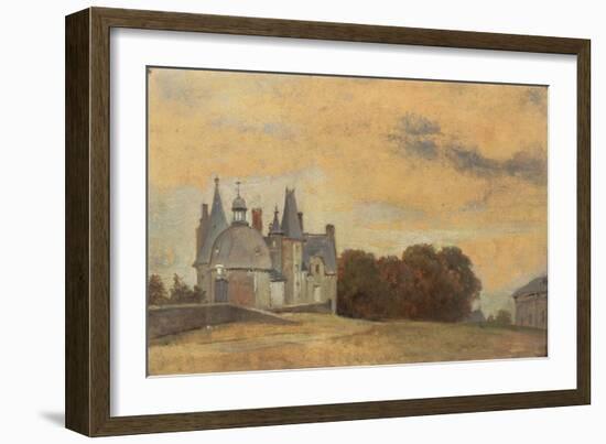 The Chateau Des Rochers Near Vitre, 1831-1832-Pierre Etienne Theodore Rousseau-Framed Giclee Print