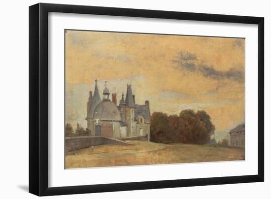 The Chateau Des Rochers Near Vitre, 1831-1832-Pierre Etienne Theodore Rousseau-Framed Giclee Print