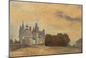 The Chateau Des Rochers Near Vitre, 1831-1832-Pierre Etienne Theodore Rousseau-Mounted Giclee Print