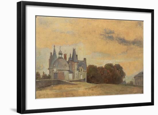 The Chateau Des Rochers Near Vitre, 1831-1832-Pierre Etienne Theodore Rousseau-Framed Giclee Print