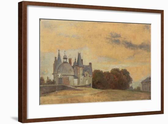 The Chateau Des Rochers Near Vitre, 1831-1832-Pierre Etienne Theodore Rousseau-Framed Giclee Print