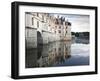 The Chateau of Chenonceau Reflecting in the Waters of the River Cher, UNESCO World Heritage Site, I-Julian Elliott-Framed Photographic Print