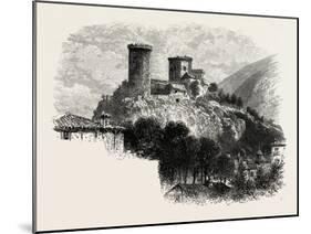 The Chateau of Foix, the Pyrenees, France, 19th Century-null-Mounted Giclee Print