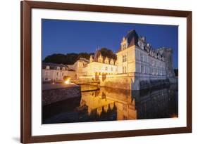 The chateau of Villandry at night, Indre-et-Loire, Loire Valley, UNESCO World Heritage Site, Centre-Julian Elliott-Framed Photographic Print