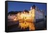 The chateau of Villandry at night, Indre-et-Loire, Loire Valley, UNESCO World Heritage Site, Centre-Julian Elliott-Framed Stretched Canvas