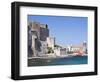 The Chateau-Royal and the Church of Notre-Dame-Des-Anges from the Harbour at Collioure, Cote Vermei-David Clapp-Framed Photographic Print