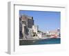 The Chateau-Royal and the Church of Notre-Dame-Des-Anges from the Harbour at Collioure, Cote Vermei-David Clapp-Framed Photographic Print