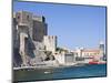 The Chateau-Royal and the Church of Notre-Dame-Des-Anges from the Harbour at Collioure, Cote Vermei-David Clapp-Mounted Photographic Print