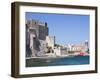 The Chateau-Royal and the Church of Notre-Dame-Des-Anges from the Harbour at Collioure, Cote Vermei-David Clapp-Framed Photographic Print