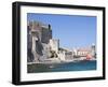 The Chateau-Royal and the Church of Notre-Dame-Des-Anges from the Harbour at Collioure, Cote Vermei-David Clapp-Framed Photographic Print