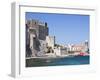 The Chateau-Royal and the Church of Notre-Dame-Des-Anges from the Harbour at Collioure, Cote Vermei-David Clapp-Framed Photographic Print