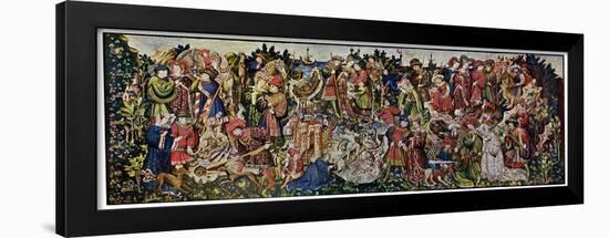 The Chatsworth Hunting Tapestries, First of the Series, 1930-WG Thomas-Framed Giclee Print