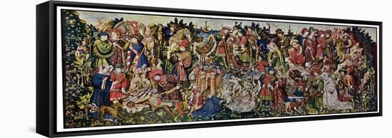 The Chatsworth Hunting Tapestries, First of the Series, 1930-WG Thomas-Framed Stretched Canvas