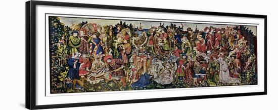 The Chatsworth Hunting Tapestries, First of the Series, 1930-WG Thomas-Framed Premium Giclee Print