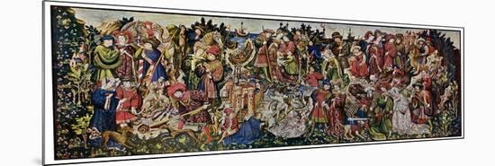 The Chatsworth Hunting Tapestries, First of the Series, 1930-WG Thomas-Mounted Premium Giclee Print