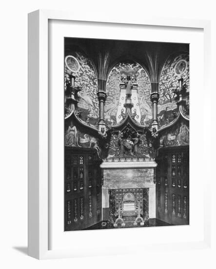 The Chaucer Room, Cardiff Castle, Wales, 1924-1926-HN King-Framed Giclee Print