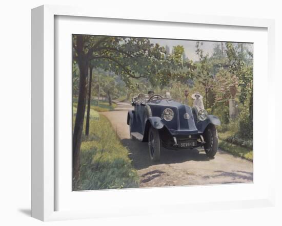 The Chauffeur of a Renault 40CV Torpedo Sport-null-Framed Photographic Print