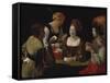 The Cheat with the Ace of Diamonds, about 1635-40-Georges de La Tour-Framed Stretched Canvas