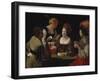 The Cheat with the Ace of Diamonds, about 1635-40-Georges de La Tour-Framed Giclee Print