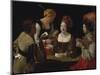 The Cheat with the Ace of Diamonds, about 1635-40-Georges de La Tour-Mounted Giclee Print