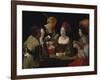 The Cheat with the Ace of Diamonds, about 1635-40-Georges de La Tour-Framed Giclee Print