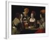 The Cheat with the Ace of Diamonds, about 1635-40-Georges de La Tour-Framed Giclee Print