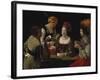 The Cheat with the Ace of Diamonds, about 1635-40-Georges de La Tour-Framed Giclee Print