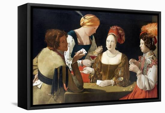 The Cheat with the Ace of Diamonds, C. 1635-Georges de La Tour-Framed Stretched Canvas