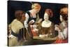 The Cheat with the Ace of Diamonds, C. 1635-Georges de La Tour-Stretched Canvas