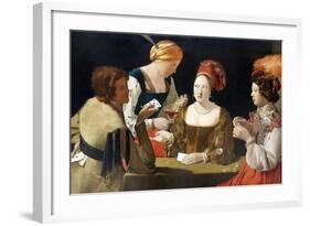 The Cheat with the Ace of Diamonds, C. 1635-Georges de La Tour-Framed Giclee Print