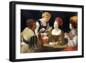 The Cheat with the Ace of Diamonds, C. 1635-Georges de La Tour-Framed Giclee Print