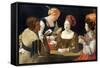 The Cheat with the Ace of Diamonds, C. 1635-Georges de La Tour-Framed Stretched Canvas