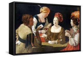 The Cheat with the Ace of Diamonds, C. 1635-Georges de La Tour-Framed Stretched Canvas