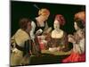 The Cheat with the Ace of Diamonds, circa 1635-40-Georges de La Tour-Mounted Premium Giclee Print