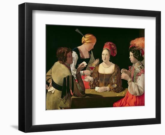 The Cheat with the Ace of Diamonds, circa 1635-40-Georges de La Tour-Framed Giclee Print