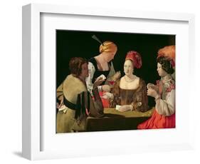 The Cheat with the Ace of Diamonds, circa 1635-40-Georges de La Tour-Framed Giclee Print