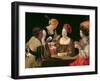 The Cheat with the Ace of Diamonds, circa 1635-40-Georges de La Tour-Framed Giclee Print