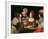 The Cheat with the Ace of Diamonds, circa 1635-40-Georges de La Tour-Framed Giclee Print