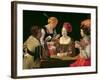 The Cheat with the Ace of Diamonds, circa 1635-40-Georges de La Tour-Framed Giclee Print