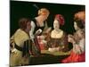 The Cheat with the Ace of Diamonds, circa 1635-40-Georges de La Tour-Mounted Giclee Print