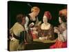 The Cheat with the Ace of Diamonds, circa 1635-40-Georges de La Tour-Stretched Canvas