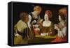 The Cheat-Georges de La Tour-Framed Stretched Canvas