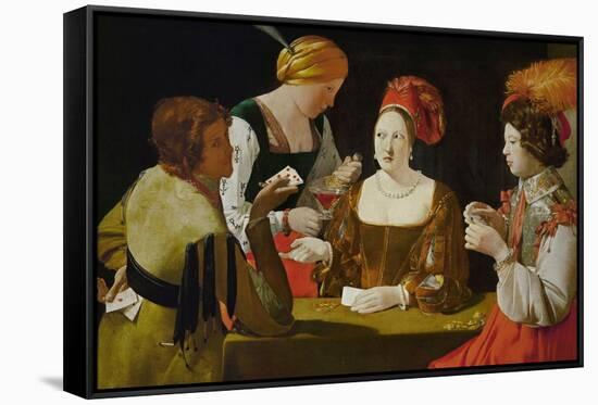 The Cheat-Georges de La Tour-Framed Stretched Canvas